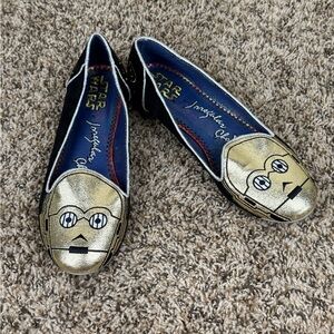 Star Wars Gold and Black Flats C-3PO 8.5